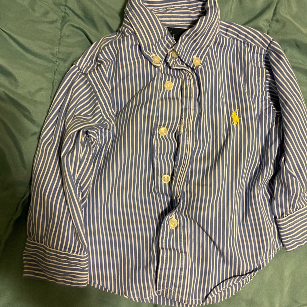3-6 month button down dress shirts lot of 3